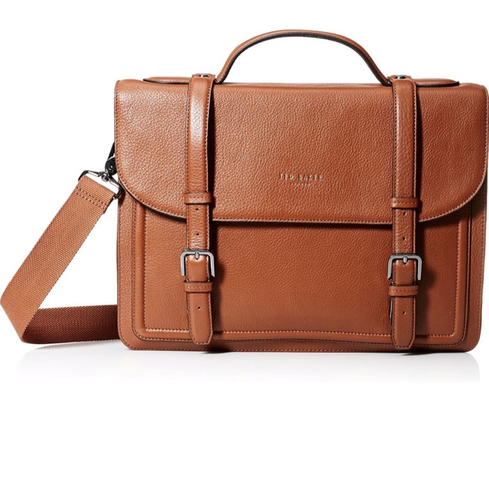 NWT Ted Baker Men’s Leather Satchel Bag
